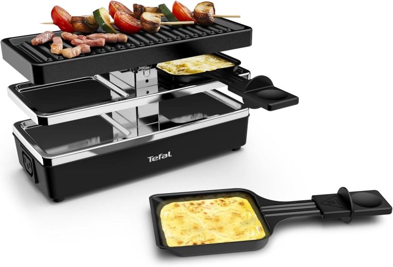 Tefal Plug & Share Grill YY5249FB, appareil à raclette modulable 2 personnes, extensible jusqu'à 10 convives
